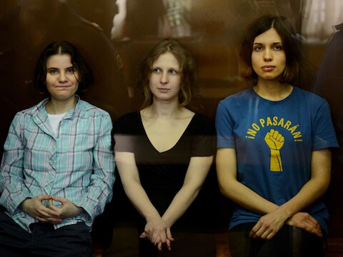 Nadezhda Tolokonnikova, Maria Alyokhina en Yekaterina Samutsevich van Pussy Riot