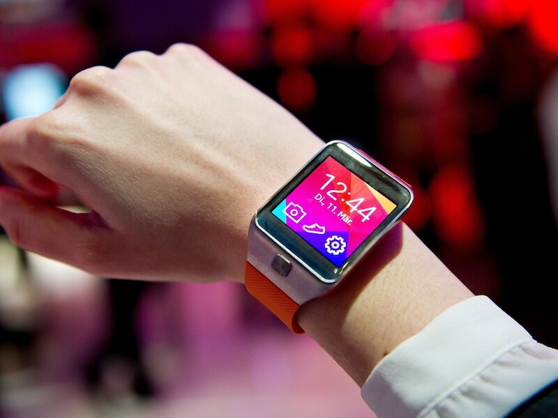 De smartwatch 'Gear 2' van Samsung. Apple zou nu ook snel met een smartwatch op de markt komen.
