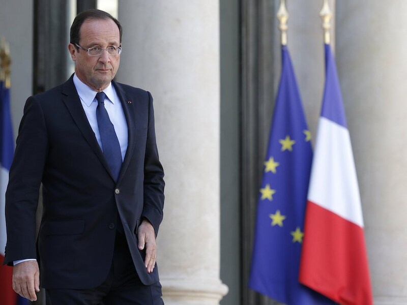 De Franse president Hollande.