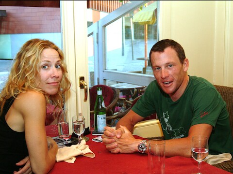 Cheryl Crow en Lance Armstrong in 2004.