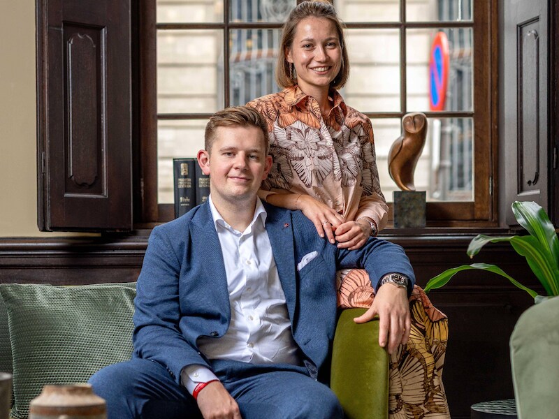 Abel Demeestere en zijn partner Laurence. 