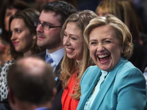 Hillary Clinton en dochter Chelsea.