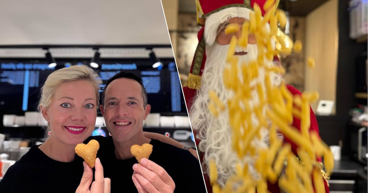 KIJK. Bij Frituur Passevite in Veurne bakt Sint-Maarten even de frietjes
