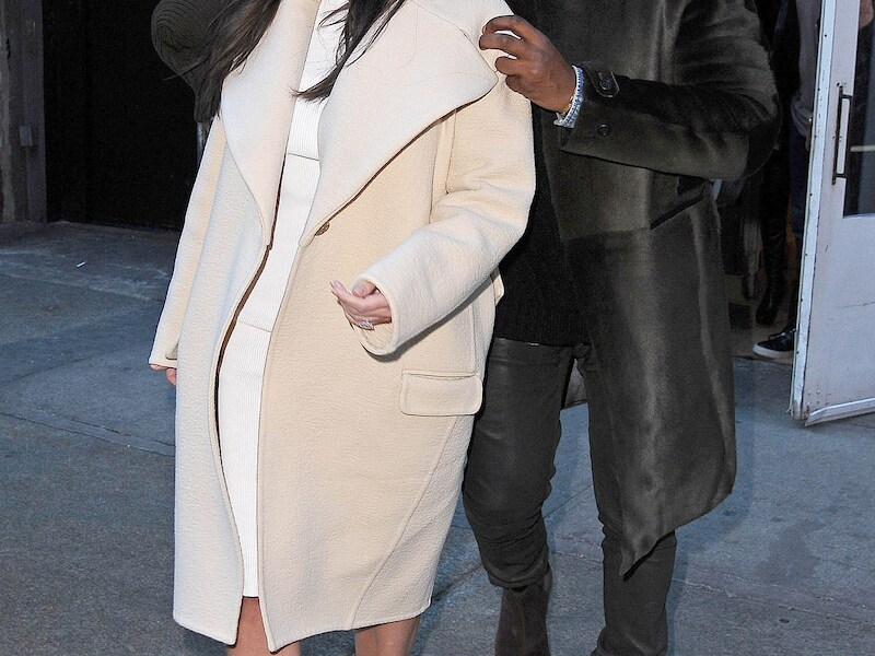 Kim Kardashian en Kany West in New York.