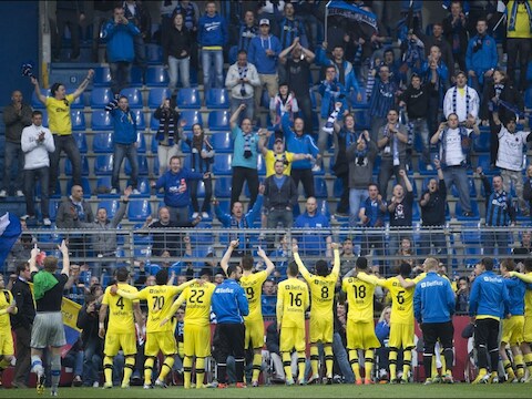 Club Brugge wil dit niet meer zien zondag, elke tribune moet in één kleur getooid worden