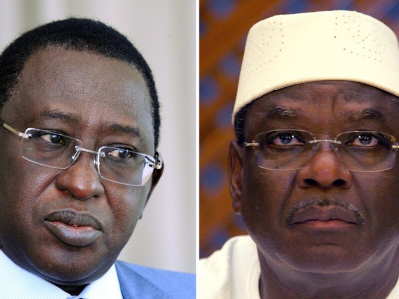 Soumaila Cissé (links) en Ibrahim Boubacar Keita.