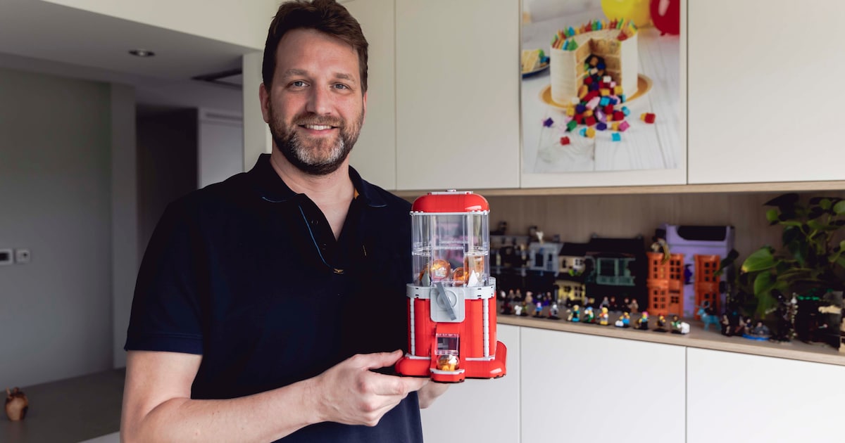 LEGO gaat kauwgomballenmachine van Rob tot nieuwe bouwset maken: “Zijn ...