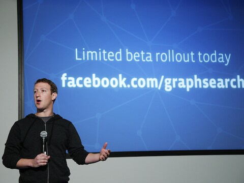 Directeur van Facebook Mark Zuckerberg.