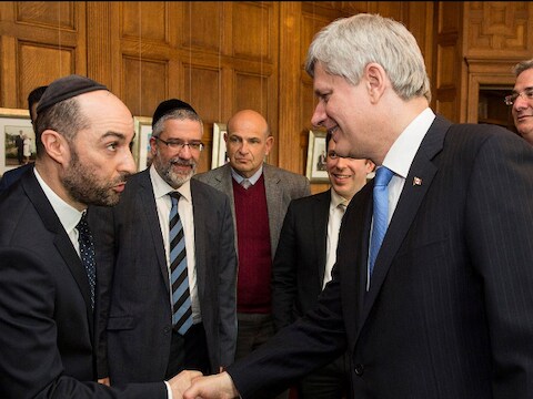 Steve Maman met de Canadese premier Stephen Harper.