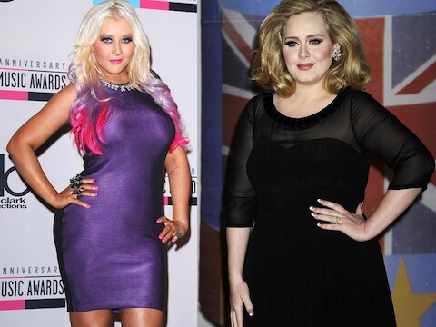 Allebei een maatje meer: Christina Aguilera en Adele