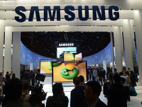 Samsung-conferentie in Las Vegas in januari van dit jaar.