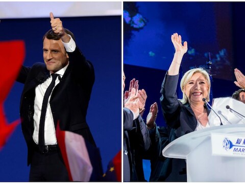 Macron en Le Pen nemen het in de tweede ronde tegen elkaar op.