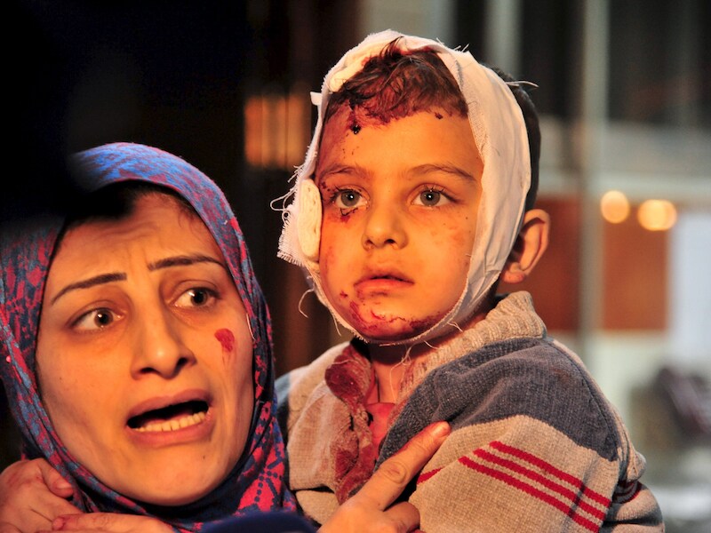 Onder meer in Damascus sloegen terroristen afgelopen weekend hard toe.