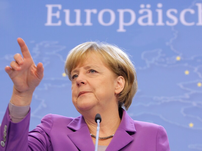 De Duitse bondskanselier Angela Merkel.