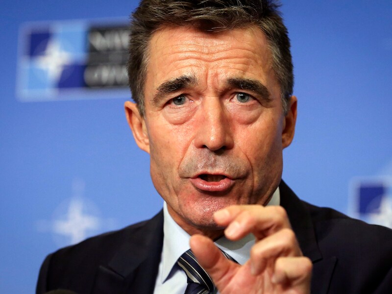 NAVO secretaris-generaal Rasmussen.