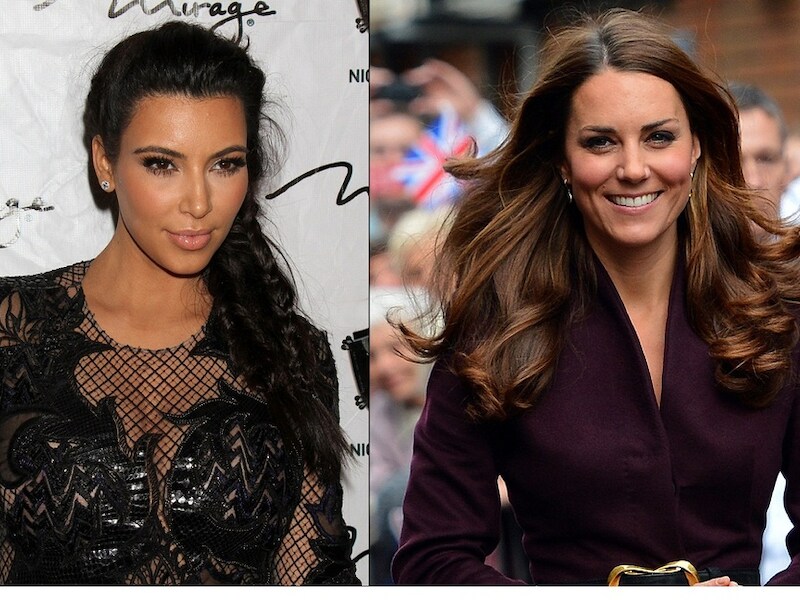 Kim Kardashian en Kate Middleton