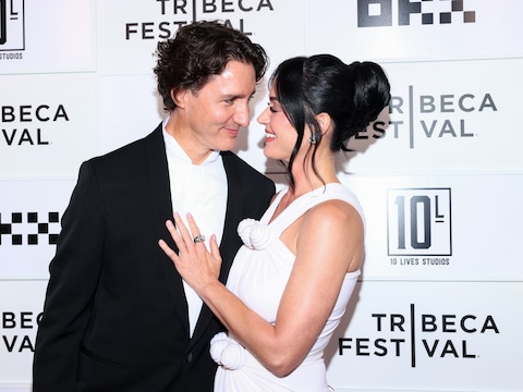 Justin Trudeau en Katy Perry tijdens het Tribeca filmfestival. (08/06/26)