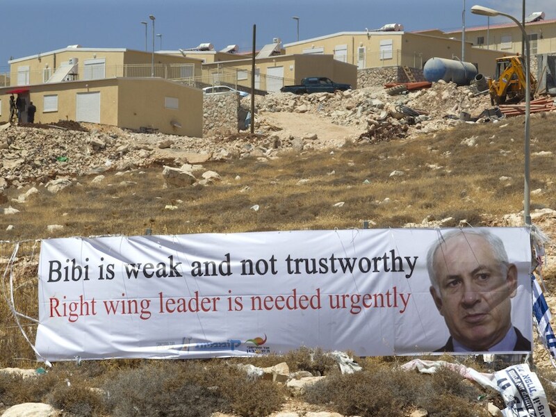 De inwoners van Migron zijn niet de grootste fans van de Israëlische premier Netanyahu.