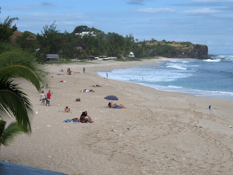 Het strand van La Reunion