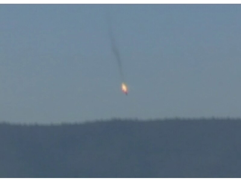 Turkije haalde een Russische jet neer.