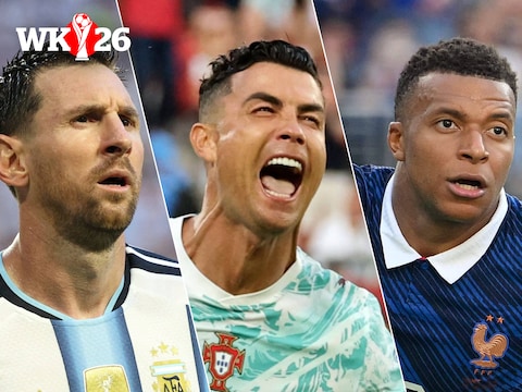 Lionel Messi, Cristiano Ronaldo, Kylian Mbappé