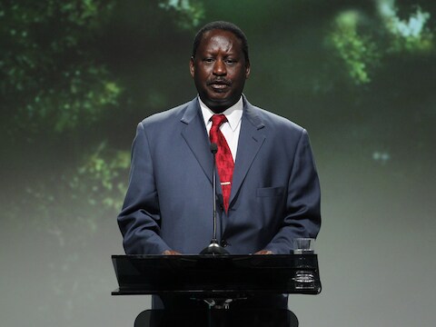 De Keniaanse premier Raila Odinga.