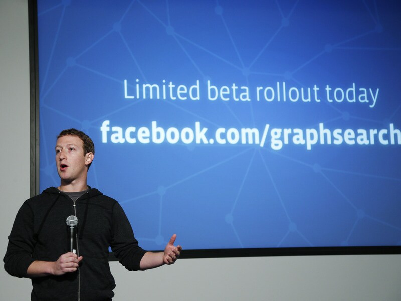 Directeur van Facebook Mark Zuckerberg.