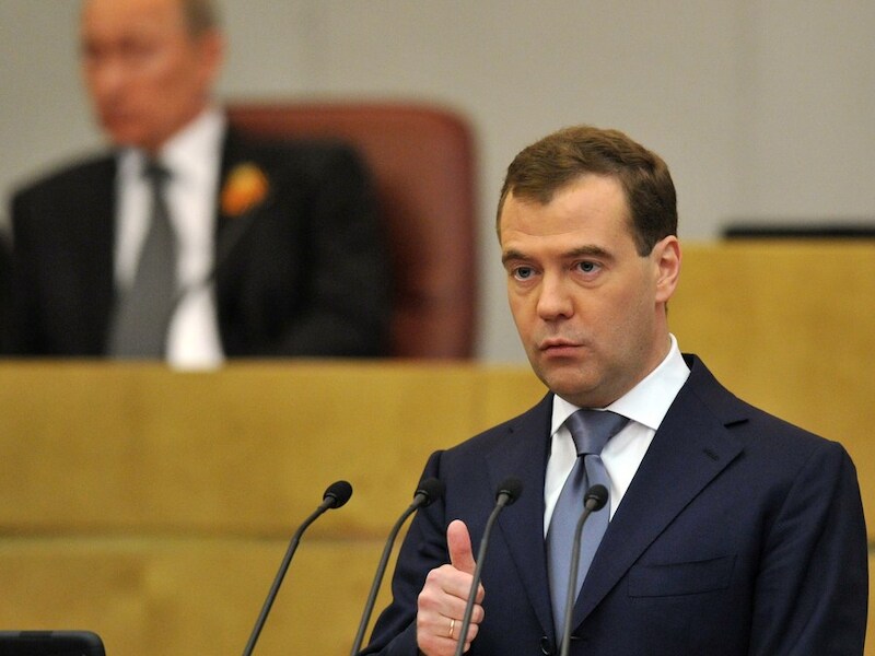 Medvedev werd vandaag benoemd tot nieuwe premier van Rusland.