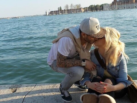 Mauro Icardi innig met Wanda Nara