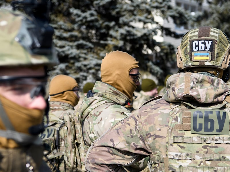Illustratiebeeld Oekraïense soldaten. 