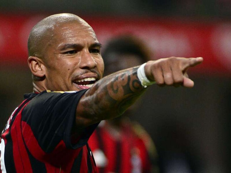 NIgel de Jong stond in de basis bij Milan.