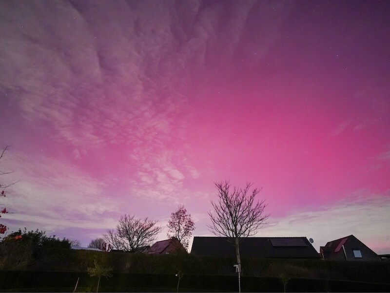 Ook in Gierle was afgelopen nacht het noorderlicht te zien
