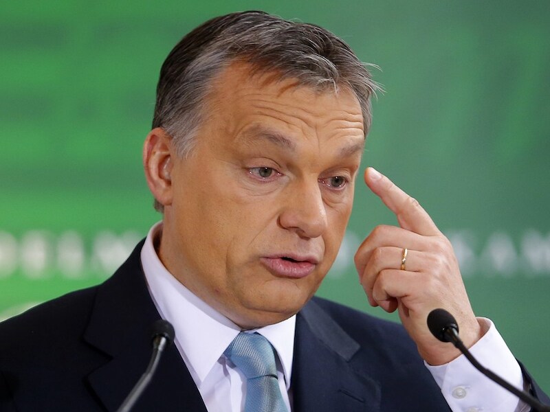 De Hongaarse premier Orban.