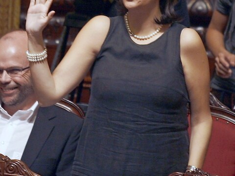 Zakia Khattabi, Ecolo-fractieleider in de Senaat.