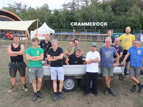 Crammerock-medewerkers brengen alles in gereedheid voor de 35ste editie van het festival