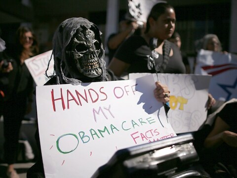 Demonstranten in Los Angeles.