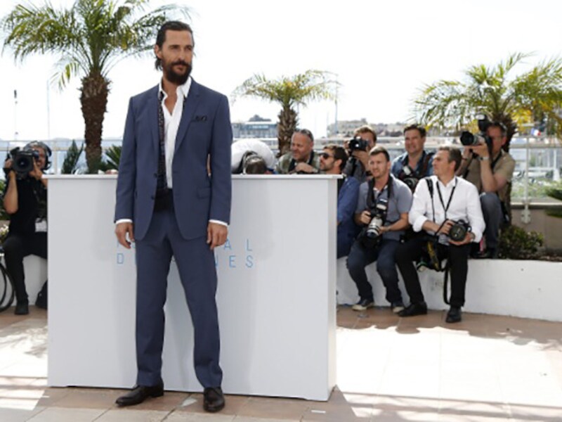 Matthew McConaughey op de rode loper in Cannes