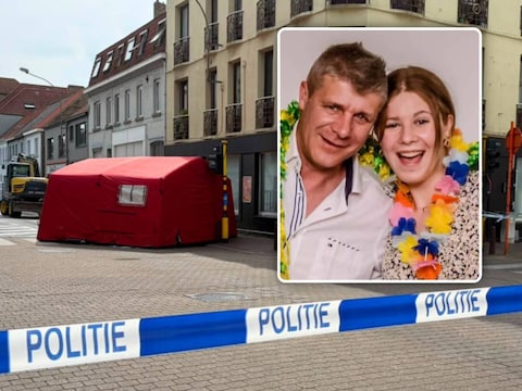 Frank Thomas, op de foto met zijn dochter Lillie, overleed vrijdag bij een ongeval met een graafmachine in De Panne.