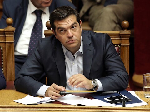 Tsipras wordt er al lang van beschuldigd dat hij in 2015 van plan zou zijn geweest om de eurozone te verlaten