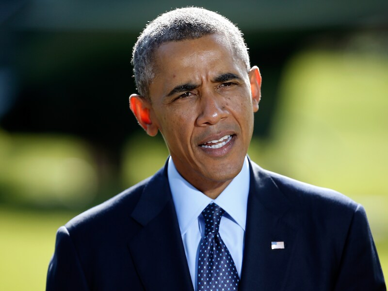 De Amerikaanse president Barack Obama.