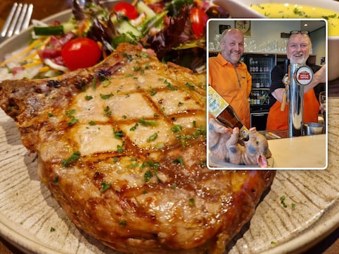 Côte à l’os van Duroc d’Olives, inzet: Bart en Ronny baten ‘t Schuttershof in Ooike uit.
