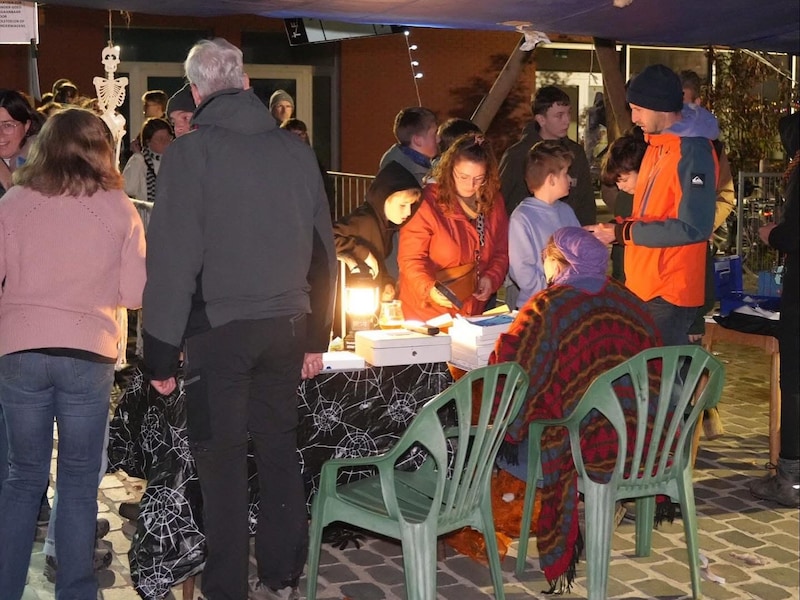 De halloweentocht bij scouts Aurora in Oetingen van vorig jaar.