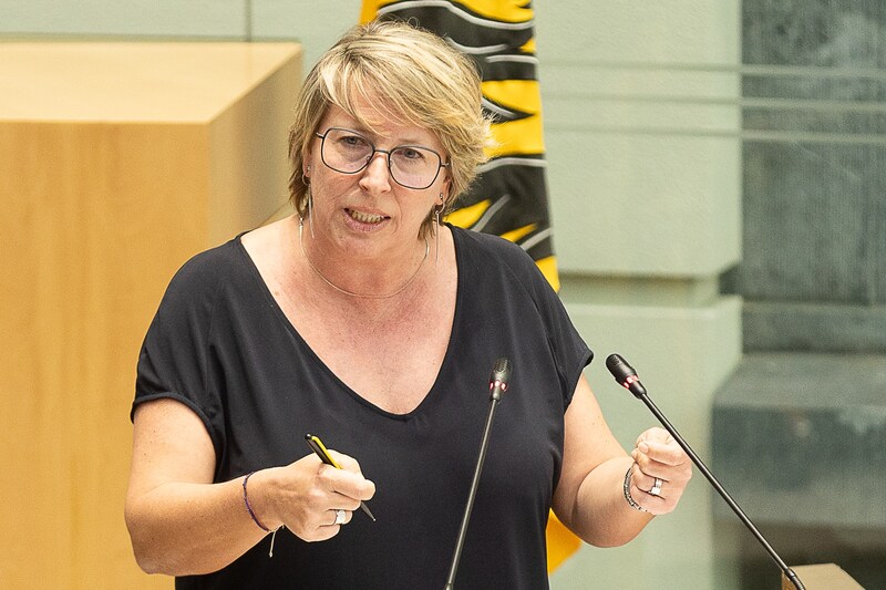 Flemish Minister for Equal Opportunities Caroline Gennez (Vooruit).