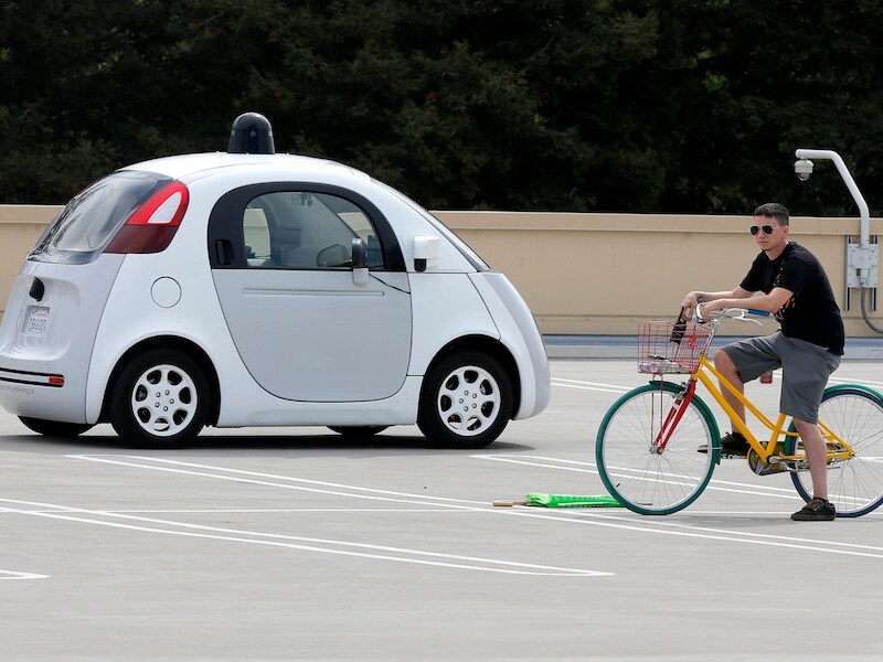 De uitspraak van de verkeersautoriteit is van cruciaal belang voor de toekomst van zelfrijdende auto's zoals dit prototype van Google.