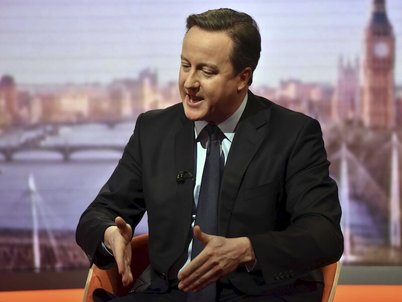 David Cameron bij de BBC.