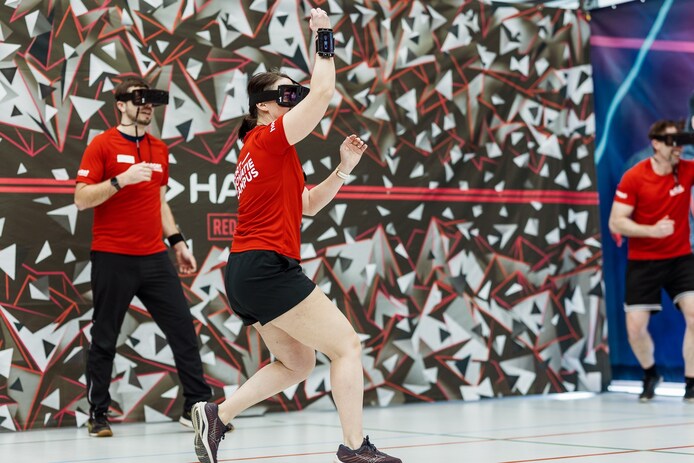 Speel trefbal met augmented reality in gebouwen van Sport Vlaanderen in