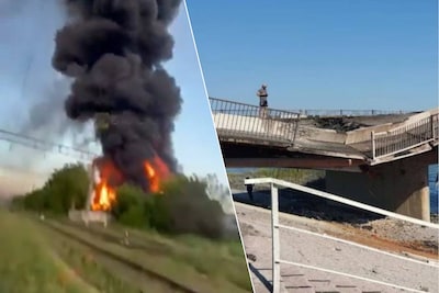 Oekraïne valt brandstofdepots en brug op de Krim aan