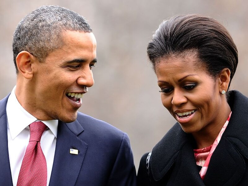 Barack en Michelle Obama.