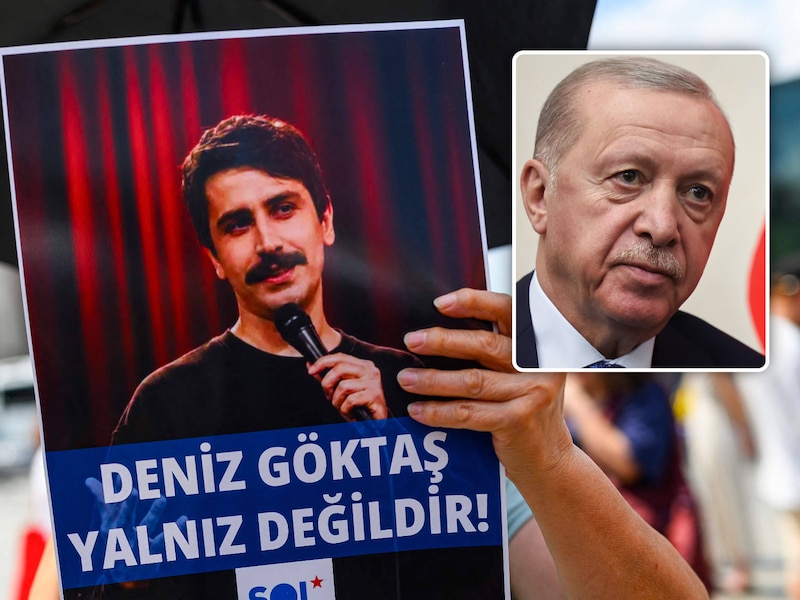 Komiek Deniz Göktaş vervolgd voor beledigen president Erdogan