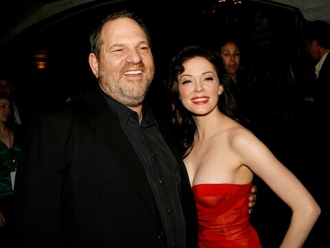 Harvey Weinstein en Rose McGowan